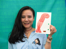 Face-o-mat portrait - Tobias Gutmann, 2017, ink on paper, Art Central, Hong Kong Tobias Gutmann - Face-o-mat / Sai Bot