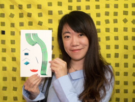 Face-o-mat portrait - Tobias Gutmann, 2017, ink on paper, Art Central, Hong Kong Tobias Gutmann - Face-o-mat / Sai Bot