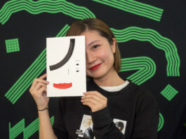 Face-o-mat portrait - Tobias Gutmann, 2017, ink on paper, Art Central, Hong Kong Tobias Gutmann - Face-o-mat / Sai Bot