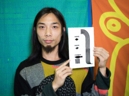 Face-o-mat portrait - Tobias Gutmann, 2017, ink on paper, Art Central, Hong Kong Tobias Gutmann - Face-o-mat / Sai Bot