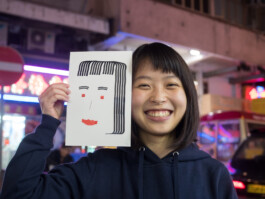 Face-o-mat portrait - Tobias Gutmann, 2017, ink on paper, Art Central, Hong Kong Tobias Gutmann - Face-o-mat / Sai Bot