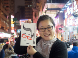 Face-o-mat portrait - Tobias Gutmann, 2017, ink on paper, Art Central, Hong Kong Tobias Gutmann - Face-o-mat / Sai Bot