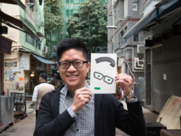 Face-o-mat portrait - Tobias Gutmann, 2017, ink on paper, Art Central, Hong Kong Tobias Gutmann - Face-o-mat / Sai Bot