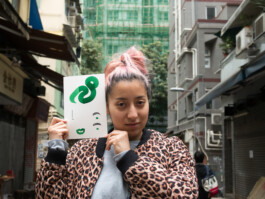 Face-o-mat portrait - Tobias Gutmann, 2017, ink on paper, Art Central, Hong Kong Tobias Gutmann - Face-o-mat / Sai Bot