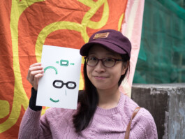 Face-o-mat portrait - Tobias Gutmann, 2017, ink on paper, Art Central, Hong Kong Tobias Gutmann - Face-o-mat / Sai Bot