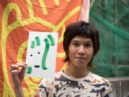 Face-o-mat portrait - Tobias Gutmann, 2017, ink on paper, Art Central, Hong Kong Tobias Gutmann - Face-o-mat / Sai Bot