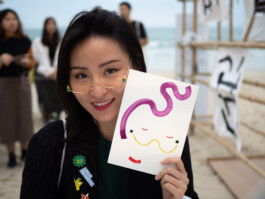 Face-o-mat portrait - Tobias Gutmann, 2018, ink on paper, XiChong, Shenzhen Tobias Gutmann - Face-o-mat / Sai Bot