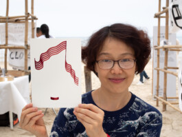 Face-o-mat portrait - Tobias Gutmann, 2018, ink on paper, XiChong, Shenzhen Tobias Gutmann - Face-o-mat / Sai Bot