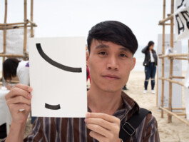 Face-o-mat portrait - Tobias Gutmann, 2018, ink on paper, XiChong, Shenzhen Tobias Gutmann - Face-o-mat / Sai Bot