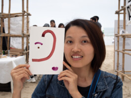 Face-o-mat portrait - Tobias Gutmann, 2018, ink on paper, XiChong, Shenzhen Tobias Gutmann - Face-o-mat / Sai Bot