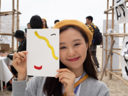 Face-o-mat portrait - Tobias Gutmann, 2018, ink on paper, XiChong, Shenzhen Tobias Gutmann - Face-o-mat / Sai Bot