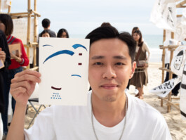 Face-o-mat portrait - Tobias Gutmann, 2018, ink on paper, XiChong, Shenzhen Tobias Gutmann - Face-o-mat / Sai Bot