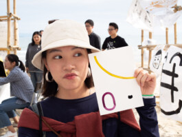 Face-o-mat portrait - Tobias Gutmann, 2018, ink on paper, XiChong, Shenzhen Tobias Gutmann - Face-o-mat / Sai Bot