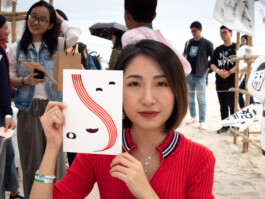 Face-o-mat portrait - Tobias Gutmann, 2018, ink on paper, XiChong, Shenzhen Tobias Gutmann - Face-o-mat / Sai Bot