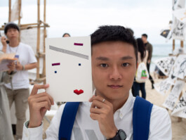 Face-o-mat portrait - Tobias Gutmann, 2018, ink on paper, XiChong, Shenzhen Tobias Gutmann - Face-o-mat / Sai Bot