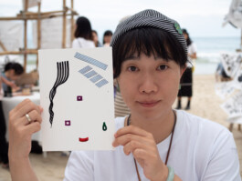 Face-o-mat portrait - Tobias Gutmann, 2018, ink on paper, XiChong, Shenzhen Tobias Gutmann - Face-o-mat / Sai Bot