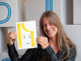 Face-o-mat portrait - Tobias Gutmann, 2019, ink on paper, Hamburg Tobias Gutmann - Face-o-mat / Sai Bot