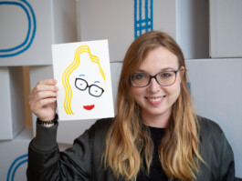 Face-o-mat portrait - Tobias Gutmann, 2019, ink on paper, Hamburg Tobias Gutmann - Face-o-mat / Sai Bot