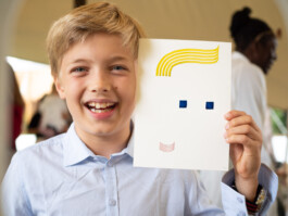 Face-o-mat portrait - Tobias Gutmann, 2019, ink on paper, Normandie, France Tobias Gutmann - Face-o-mat / Sai Bot