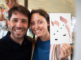 Face-o-mat portrait - Tobias Gutmann, 2019, ink on paper, Normandie, France Tobias Gutmann - Face-o-mat / Sai Bot