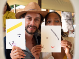 Face-o-mat portrait - Tobias Gutmann, 2019, ink on paper, Normandie, France Tobias Gutmann - Face-o-mat / Sai Bot