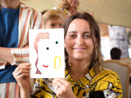 Face-o-mat portrait - Tobias Gutmann, 2019, ink on paper, Normandie, France Tobias Gutmann - Face-o-mat / Sai Bot