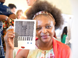 Face-o-mat portrait - Tobias Gutmann, 2019, ink on paper, Normandie, France Tobias Gutmann - Face-o-mat / Sai Bot