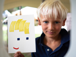 Face-o-mat portrait - Tobias Gutmann, 2019, ink on paper, Normandie, France Tobias Gutmann - Face-o-mat / Sai Bot