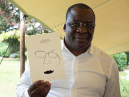 Face-o-mat portrait - Tobias Gutmann, 2019, ink on paper, Normandie, France Tobias Gutmann - Face-o-mat / Sai Bot