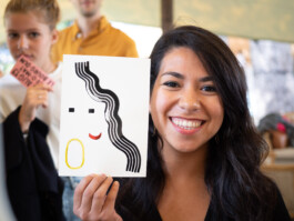 Face-o-mat portrait - Tobias Gutmann, 2019, ink on paper, Normandie, France Tobias Gutmann - Face-o-mat / Sai Bot