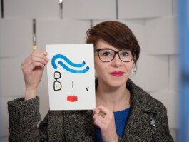 Face-o-mat portrait - Tobias Gutmann, 2017, ink on paper, Centre Pompidou, Paris, Tobias Gutmann - Face-o-mat / Sai Bot