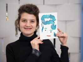 Face-o-mat portrait - Tobias Gutmann, 2017, ink on paper, Centre Pompidou, Paris, Tobias Gutmann - Face-o-mat / Sai Bot