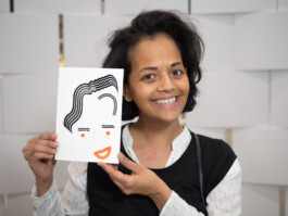 Face-o-mat portrait - Tobias Gutmann, 2017, ink on paper, Centre Pompidou, Paris, Tobias Gutmann - Face-o-mat / Sai Bot