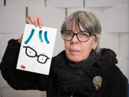 Face-o-mat portrait - Tobias Gutmann, 2017, ink on paper, Centre Pompidou, Paris, Tobias Gutmann - Face-o-mat / Sai Bot