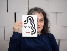 Face-o-mat portrait - Tobias Gutmann, 2017, ink on paper, Centre Pompidou, Paris, Tobias Gutmann - Face-o-mat / Sai Bot