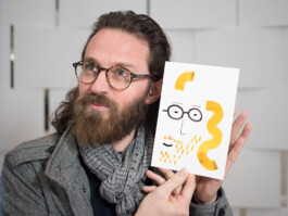 Face-o-mat portrait - Tobias Gutmann, 2017, ink on paper, Centre Pompidou, Paris, Tobias Gutmann - Face-o-mat / Sai Bot