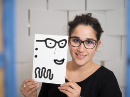 Face-o-mat portrait - Tobias Gutmann, 2017, ink on paper, Centre Pompidou, Paris, Tobias Gutmann - Face-o-mat / Sai Bot