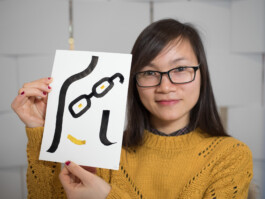 Face-o-mat portrait - Tobias Gutmann, 2017, ink on paper, Centre Pompidou, Paris, Tobias Gutmann - Face-o-mat / Sai Bot