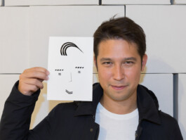 Face-o-mat portrait - Tobias Gutmann, 2017, ink on paper, Zurich Tobias Gutmann - Face-o-mat / Sai Bot