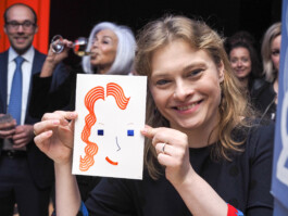 Face-o-mat portrait - Tobias Gutmann, 2017, ink on paper, Munich Tobias Gutmann - Face-o-mat / Sai Bot