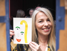 Face-o-mat portrait - Tobias Gutmann, 2017, ink on paper, Munich Tobias Gutmann - Face-o-mat / Sai Bot