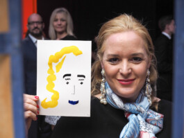 Face-o-mat portrait - Tobias Gutmann, 2017, ink on paper, Munich Tobias Gutmann - Face-o-mat / Sai Bot