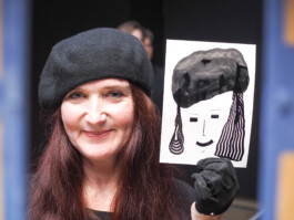 Face-o-mat portrait - Tobias Gutmann, 2017, ink on paper, Munich Tobias Gutmann - Face-o-mat / Sai Bot