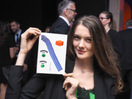 Face-o-mat portrait - Tobias Gutmann, 2017, ink on paper, Munich Tobias Gutmann - Face-o-mat / Sai Bot