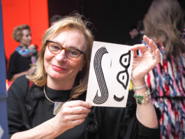 Face-o-mat portrait - Tobias Gutmann, 2017, ink on paper, Munich Tobias Gutmann - Face-o-mat / Sai Bot