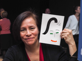 Face-o-mat portrait - Tobias Gutmann, 2017, ink on paper, Munich Tobias Gutmann - Face-o-mat / Sai Bot