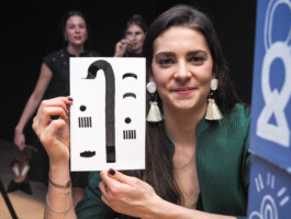 Face-o-mat portrait - Tobias Gutmann, 2017, ink on paper, Munich Tobias Gutmann - Face-o-mat / Sai Bot