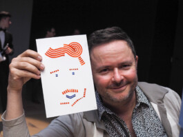 Face-o-mat portrait - Tobias Gutmann, 2017, ink on paper, Munich Tobias Gutmann - Face-o-mat / Sai Bot