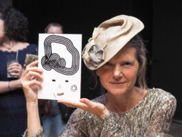 Face-o-mat portrait - Tobias Gutmann, 2017, ink on paper, Munich Tobias Gutmann - Face-o-mat / Sai Bot