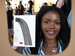 Face-o-mat portrait - Tobias Gutmann, 2018, ink on paper, Geneva Tobias Gutmann - Face-o-mat / Sai Bot